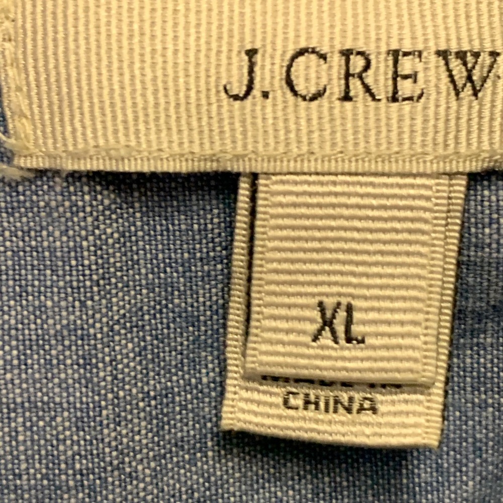 J. Crew linen/cotton workshirt. Very nice & EUC - Picture 3 of 6